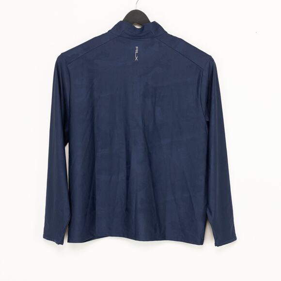 Polo Ralph Lauren Men Stretch Camo Quarter Zip Pullover Navy Size XXL - Picture 4 of 7